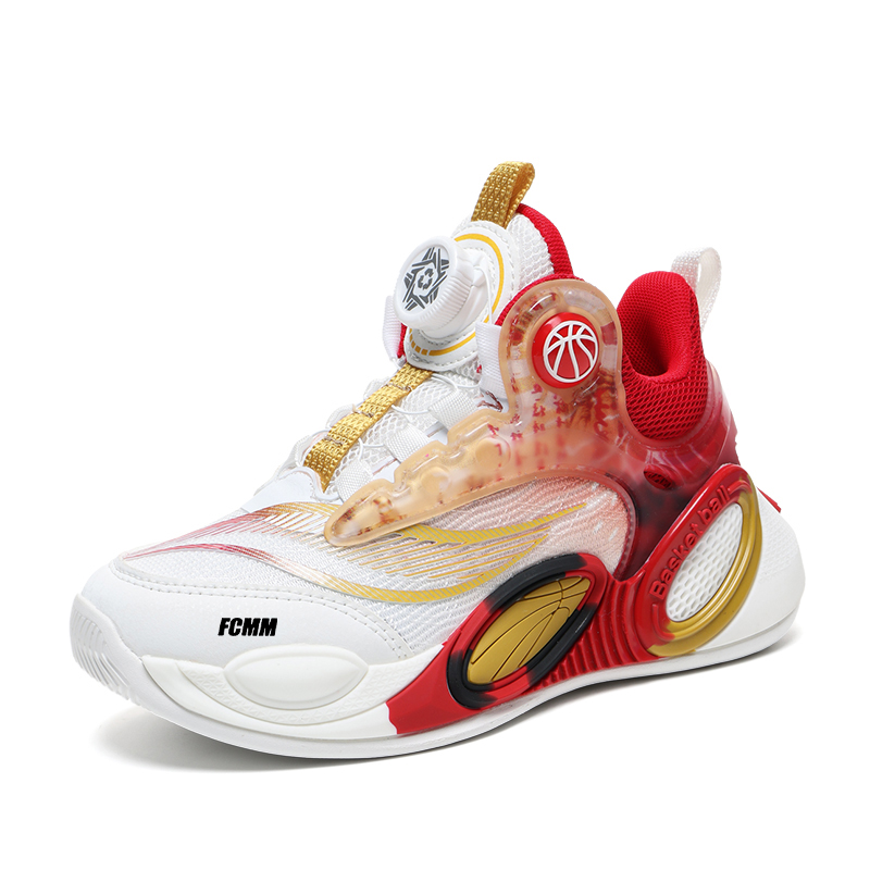 Детские баскетбольные кроссовки для детей FCMM, белый/красный/золотой
Детские баскетбольные кроссовки для детей FCMM, белый/красный/золотой