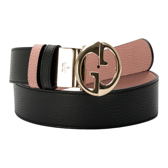 GUCCI Чёрно-розовый двусторонний ремень из кожи страуса Unisex
GUCCI Чёрно-розовый двусторонний ремень из кожи страуса Unisex