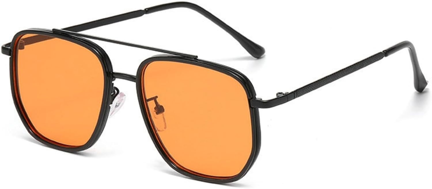 Солнцезащитные очки Willochra Retro Pilot для женщин и мужчин, увеличенного размера, с двойной металлической перемычкой, модные квадратные, черные с градиентным переходом, C2
Солнцезащитные очки Willochra Retro Pilot для женщин и мужчин, увеличенного размера, с двойной металлической перемычкой, модные квадратные, черные с градиентным переходом, C2