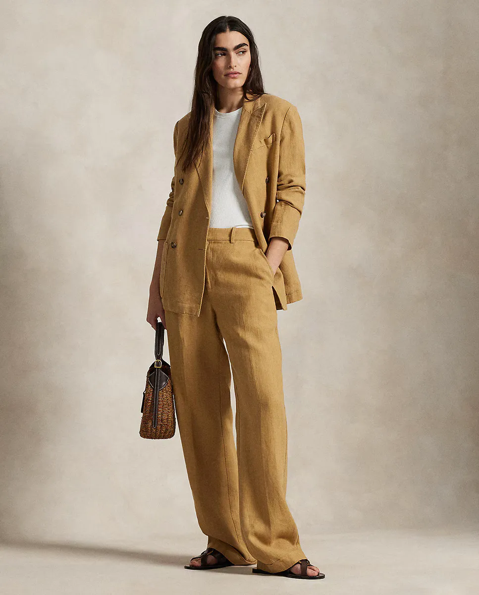 Женские прямые брюки Relaxed Fit из льна Polo Ralph Lauren, коричневый
Женские прямые брюки Relaxed Fit из льна Polo Ralph Lauren, коричневый