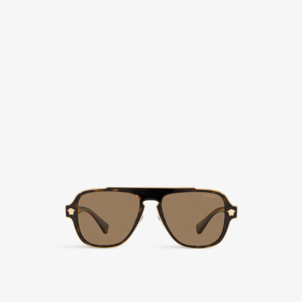 VE2199 поляризационные металлические солнцезащитные очки неправильной формы Versace, коричневый
VE2199 поляризационные металлические солнцезащитные очки неправильной формы Versace, коричневый