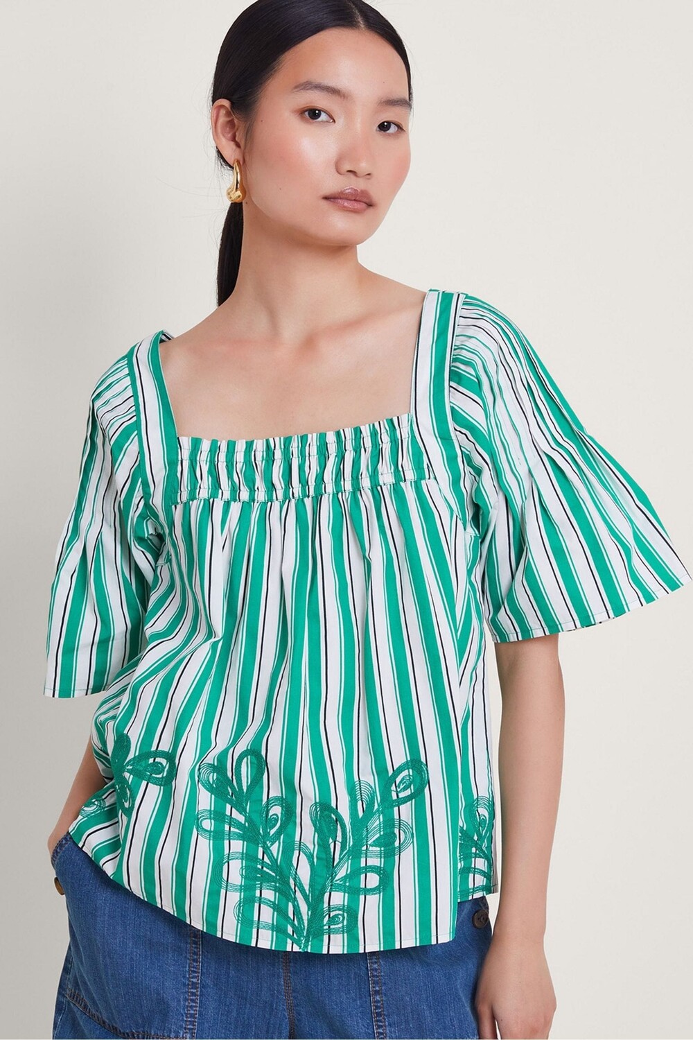 Блузка Dorita с вышивкой Monsoon, зеленый
Блузка Dorita с вышивкой Monsoon, зеленый