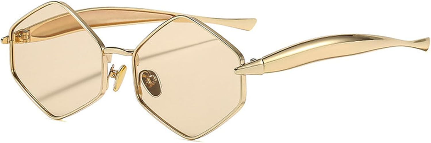 Солнцезащитные очки COTIA Personality Polygon для женщин и мужчин, модные в стиле металл-панк, необычной формы, для путешествий на открытом воздухе, вождения, стильные очки, Champagne
Солнцезащитные очки COTIA Personality Polygon для женщин и мужчин, модные в стиле металл-панк, необычной формы, для путешествий на открытом воздухе, вождения, стильные очки, Champagne