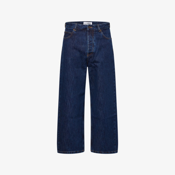 Джинсы Loewe с широкими штанинами, темно-синий
Джинсы Loewe с широкими штанинами, темно-синий