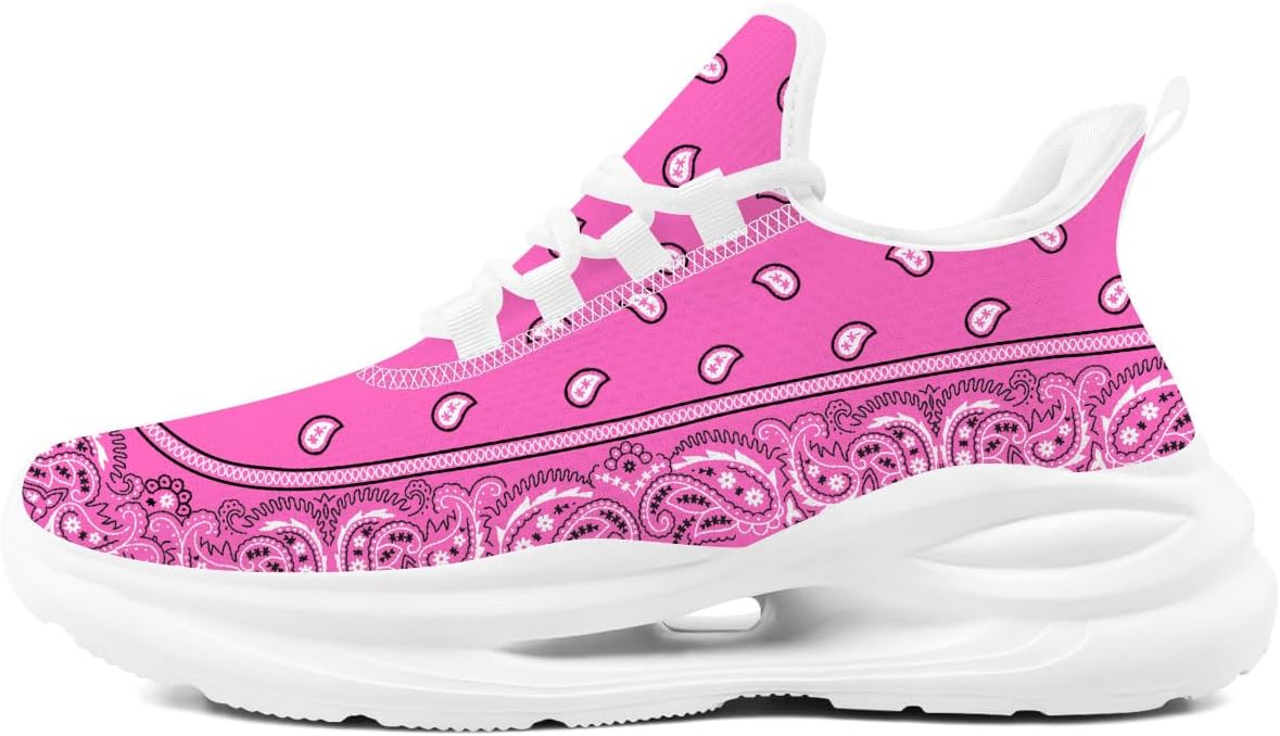 Кроссовки с узором пейсли для мужчин и женщин, спортивные беговые, теннисные и прогулочные обувь Generic, розовый
Кроссовки с узором пейсли для мужчин и женщин, спортивные беговые, теннисные и прогулочные обувь Generic, розовый