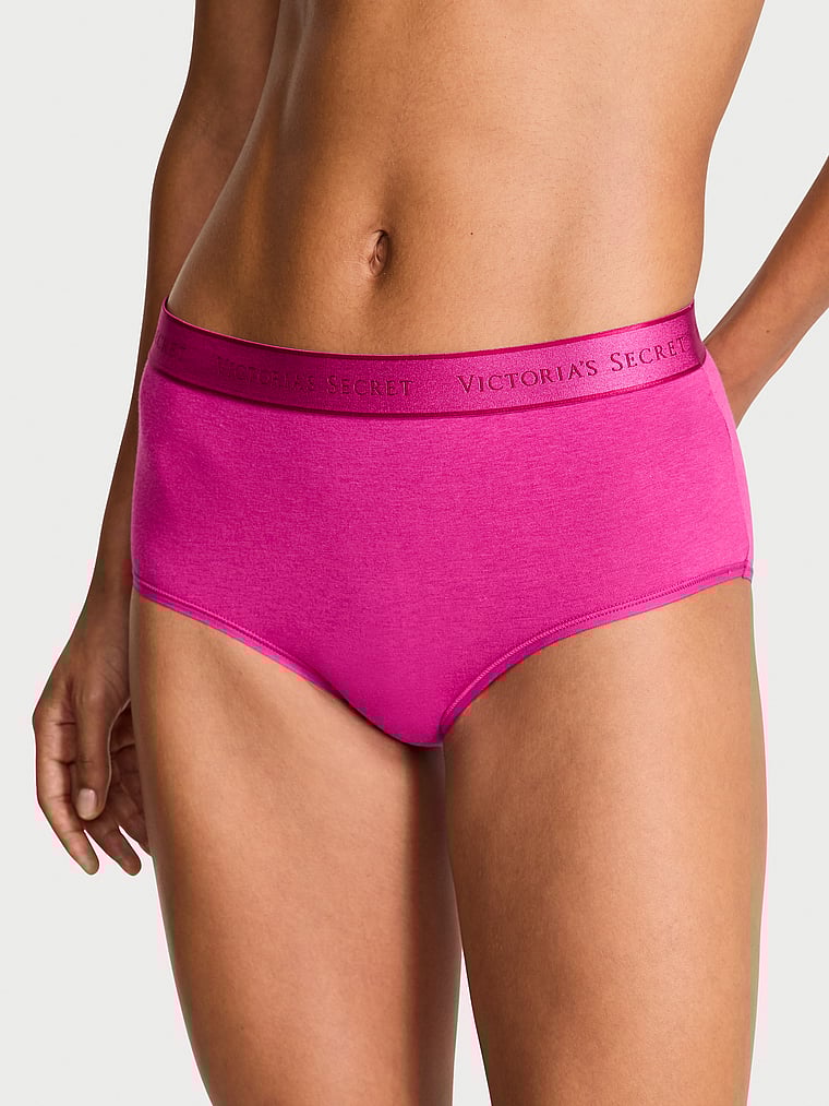 Современные хлопковые трусики-слипы с логотипом Cotton, розовый
Современные хлопковые трусики-слипы с логотипом Cotton, розовый