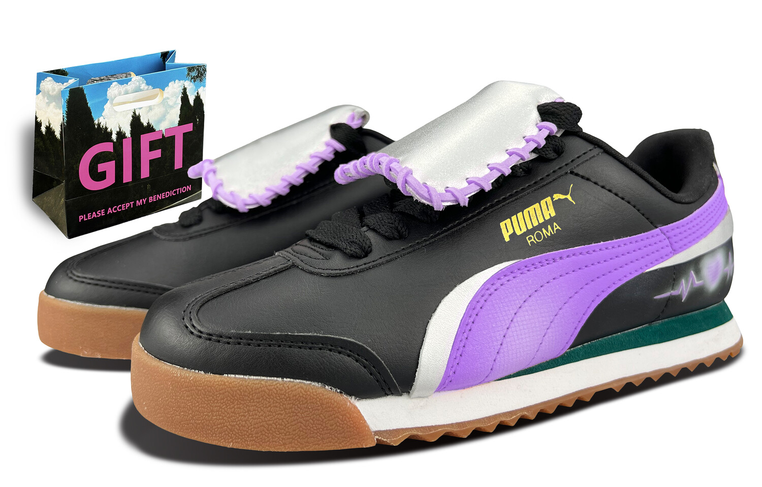 Кроссовки Puma Roma Training Shoes Unisex Low-top Black/purple/green/white, фиолетовый
Кроссовки Puma Roma Training Shoes Unisex Low-top Black/purple/green/white, фиолетовый