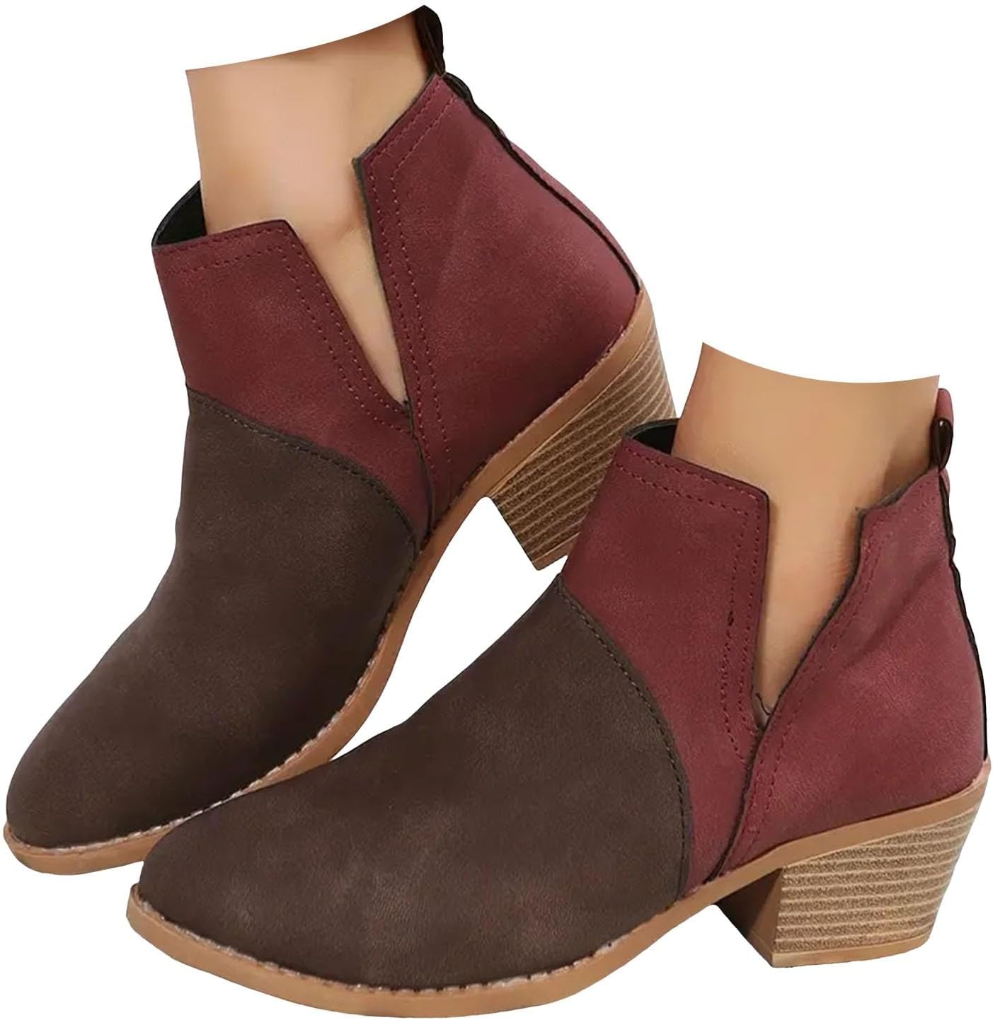 Женские ботильоны Hbeylia, модные повседневные замшевые с острым носком, V-образным вырезом, на устойчивом среднем каблуке, ковбойские короткие сапожки для женщин, винный
Женские ботильоны Hbeylia, модные повседневные замшевые с острым носком, V-образным вырезом, на устойчивом среднем каблуке, ковбойские короткие сапожки для женщин, винный