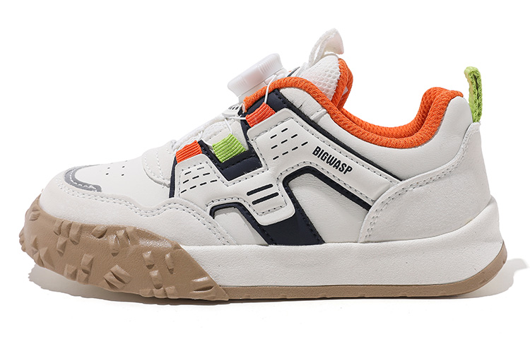 Детские кроссовки для скейтбординга с защитой от ударов и скольжения, легкие, износостойкие, с низким верхом BIG WASP, бежевый/синий 
Детские кроссовки для скейтбординга с защитой от ударов и скольжения, легкие, износостойкие, с низким верхом BIG WASP, бежевый/синий