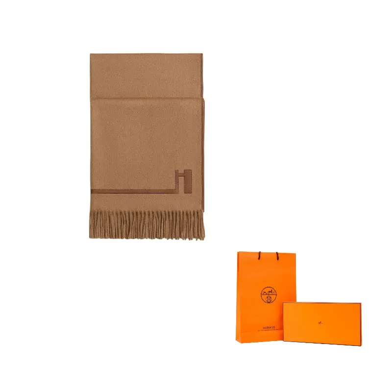 HERMES Верблюжья шерсть вязаный шарф унисекс коричневый, Brown
HERMES Верблюжья шерсть вязаный шарф унисекс коричневый, Brown