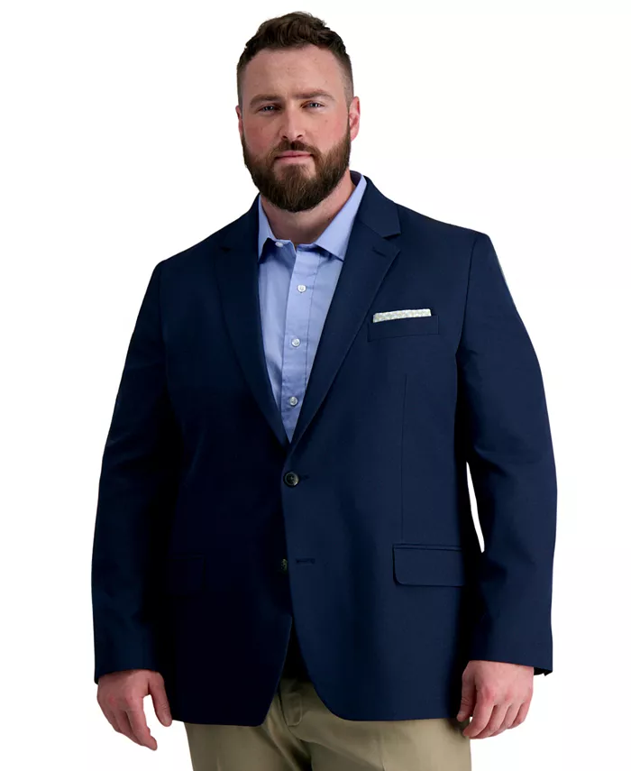 Классический мужской блейзер Active Series для высоких и крупных мужчин Haggar, синий 
Классический мужской блейзер Active Series для высоких и крупных мужчин Haggar, синий