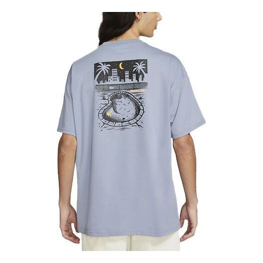 Футболка sb back printing skateboard sports short sleeve gray blue grayblue Nike, голубой
Футболка sb back printing skateboard sports short sleeve gray blue grayblue Nike, голубой