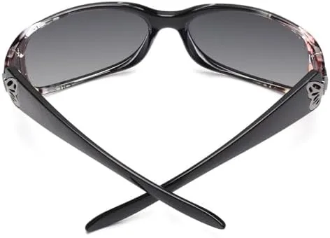 Ретро поляризованные солнцезащитные очки для женщин в винтажном стиле с бабочками, овальные, с градиентным покрытием, защита от ультрафиолета UV400 MTZJH, C1 Grey
Ретро поляризованные солнцезащитные очки для женщин в винтажном стиле с бабочками, овальные, с градиентным покрытием, защита от ультрафиолета UV400 MTZJH, C1 Grey