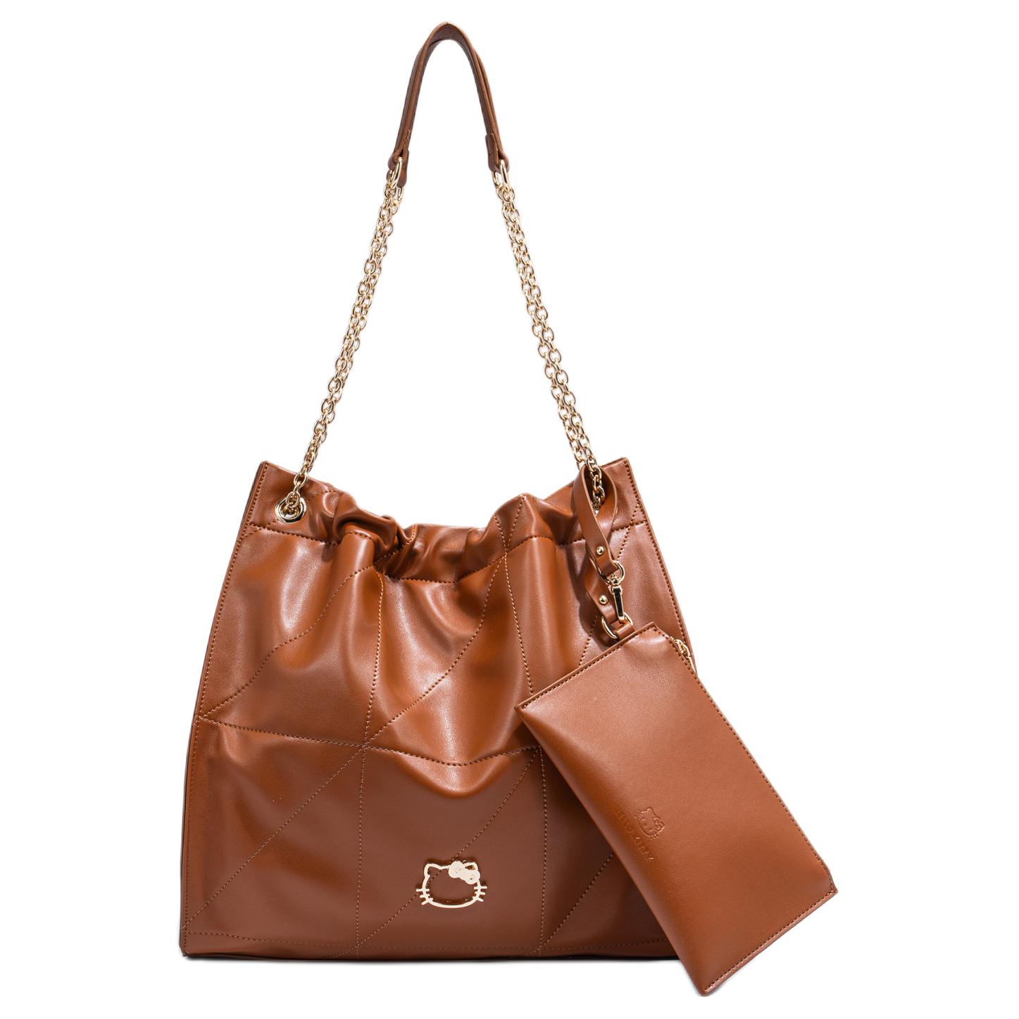 Sanrio Сумка-шоппер Хэлло Китти из полиуретана, Brown 
Sanrio Сумка-шоппер Хэлло Китти из полиуретана, Brown