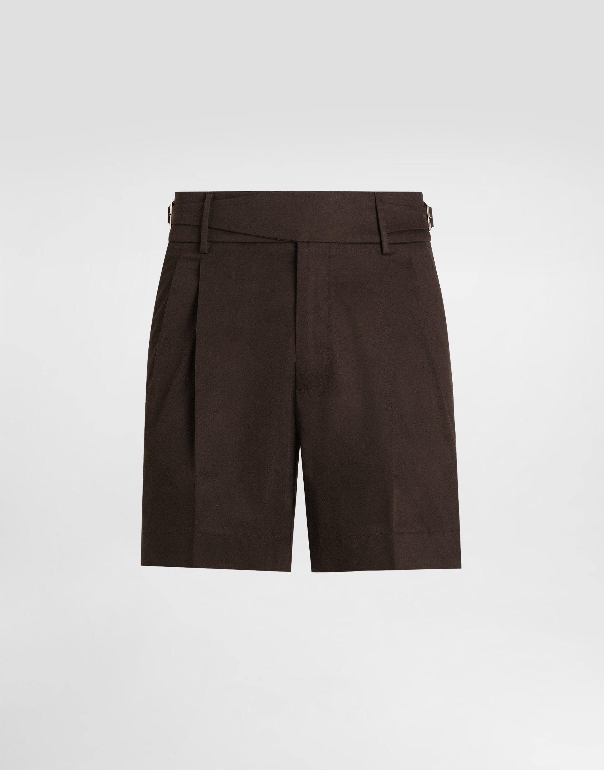 Шорты из хлопковой габардины с двойными вытачками Dolce & Gabbana, коричневый
Шорты из хлопковой габардины с двойными вытачками Dolce & Gabbana, коричневый