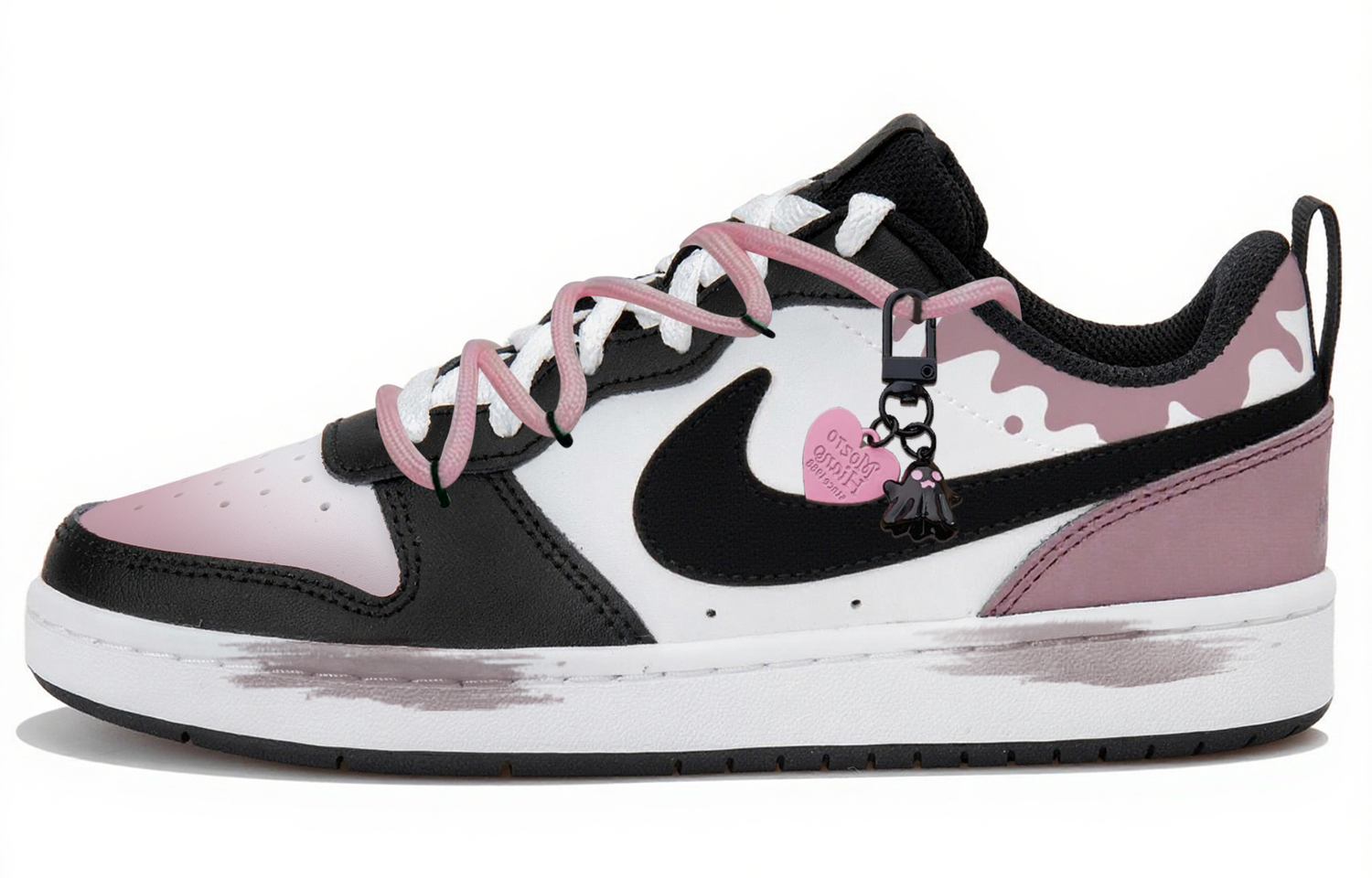 Nike Кроссовки Court Borough Urban Chic Style Doll Low top Kids' Skateboarding Shoes White Black Pink
Nike Кроссовки Court Borough Urban Chic Style Doll Low top Kids' Skateboarding Shoes White Black Pink