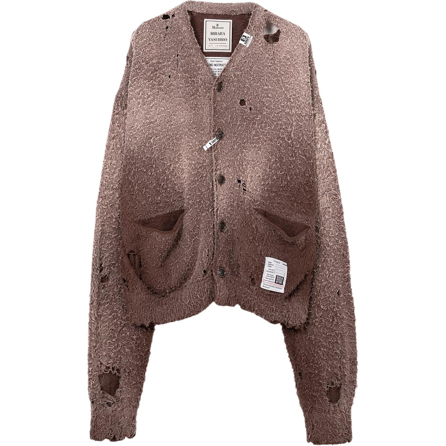 Потертый кардиган Maison Mihara Yasuhiro, коричневый
Потертый кардиган Maison Mihara Yasuhiro, коричневый