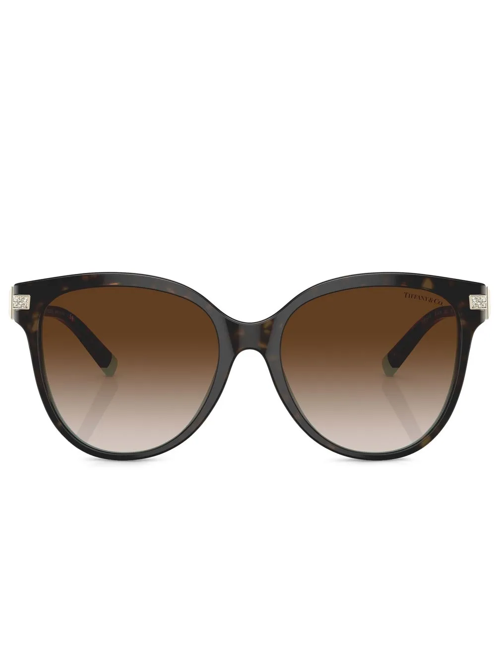 Солнцезащитные очки в круглой оправе Tiffany & Co Eyewear, коричневый 
Солнцезащитные очки в круглой оправе Tiffany & Co Eyewear, коричневый