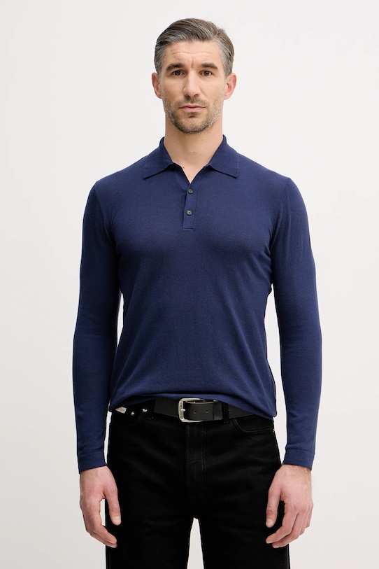 Хлопковый лонгслив Sisley, темно-синий
Хлопковый лонгслив Sisley, темно-синий