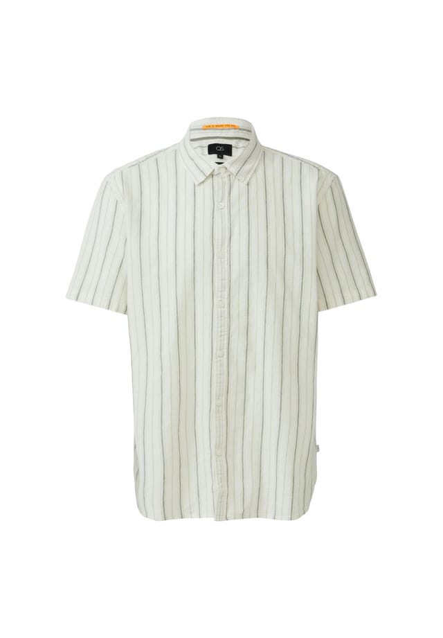 Повседневная рубашка стандартного кроя с коротким рукавом и воротником-стойкой Qs, белый
Повседневная рубашка стандартного кроя с коротким рукавом и воротником-стойкой Qs, белый