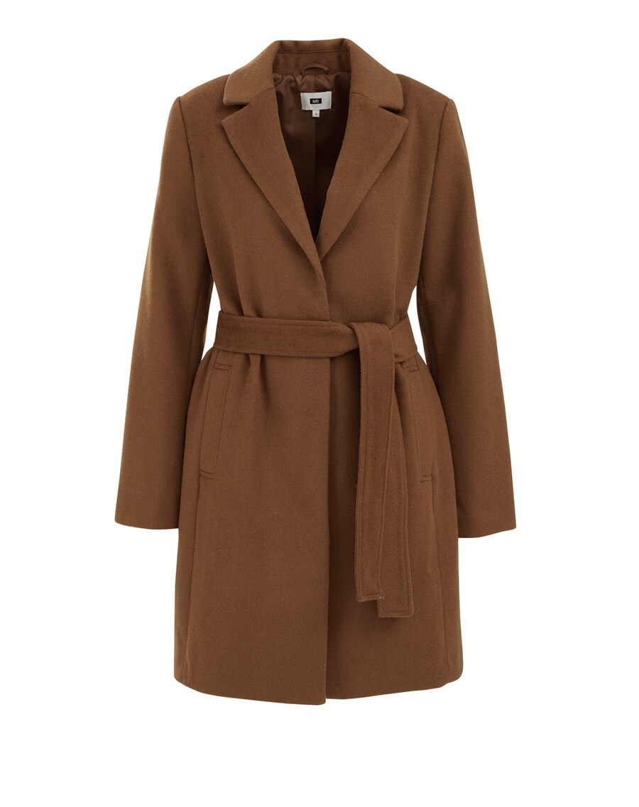 Короткое пальто WE Fashion Between-Seasons Coat, коричневый 
Короткое пальто WE Fashion Between-Seasons Coat, коричневый