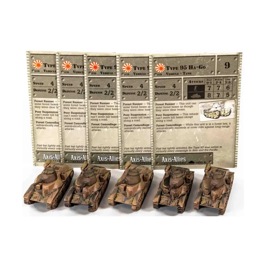 Тип 95 Ха-Го (1939-1945) (У) x5, Axis & Allies - Collectible Miniatures Game - 1939-1945 Singles
Тип 95 Ха-Го (1939-1945) (У) x5, Axis & Allies - Collectible Miniatures Game - 1939-1945 Singles