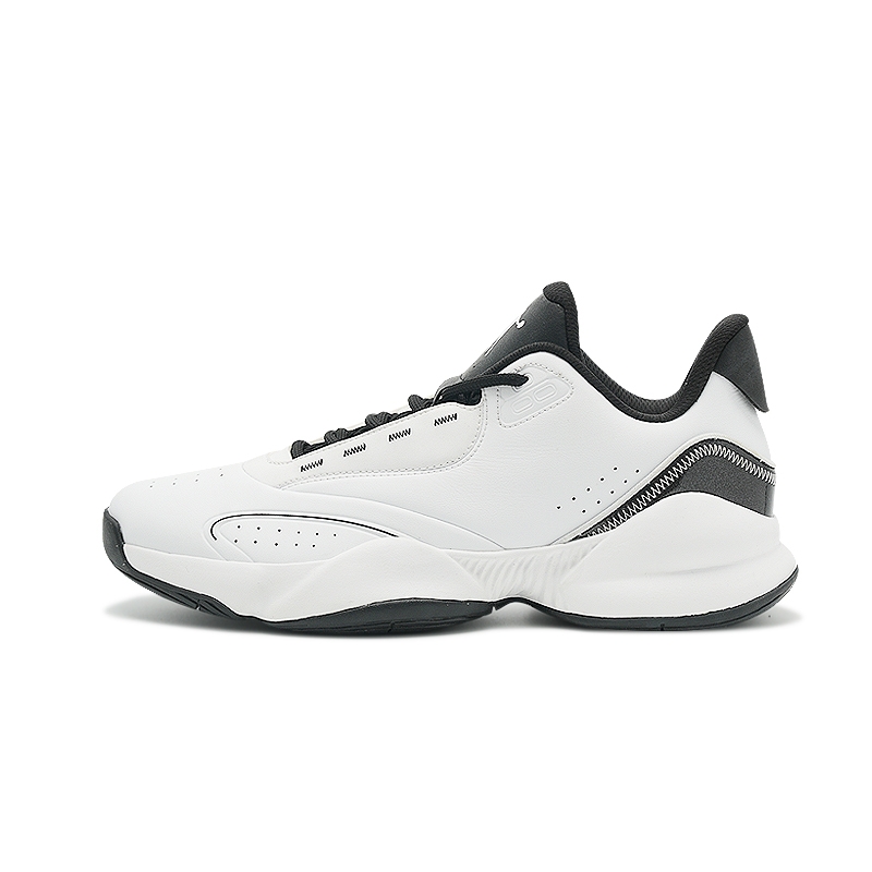 QIAODAN Баскетбольные кроссовки Jordan с амортизаторами, противоскользящие, износостойкие, низкие, мужские, белые, черные 
QIAODAN Баскетбольные кроссовки Jordan с амортизаторами, противоскользящие, износостойкие, низкие, мужские, белые, черные