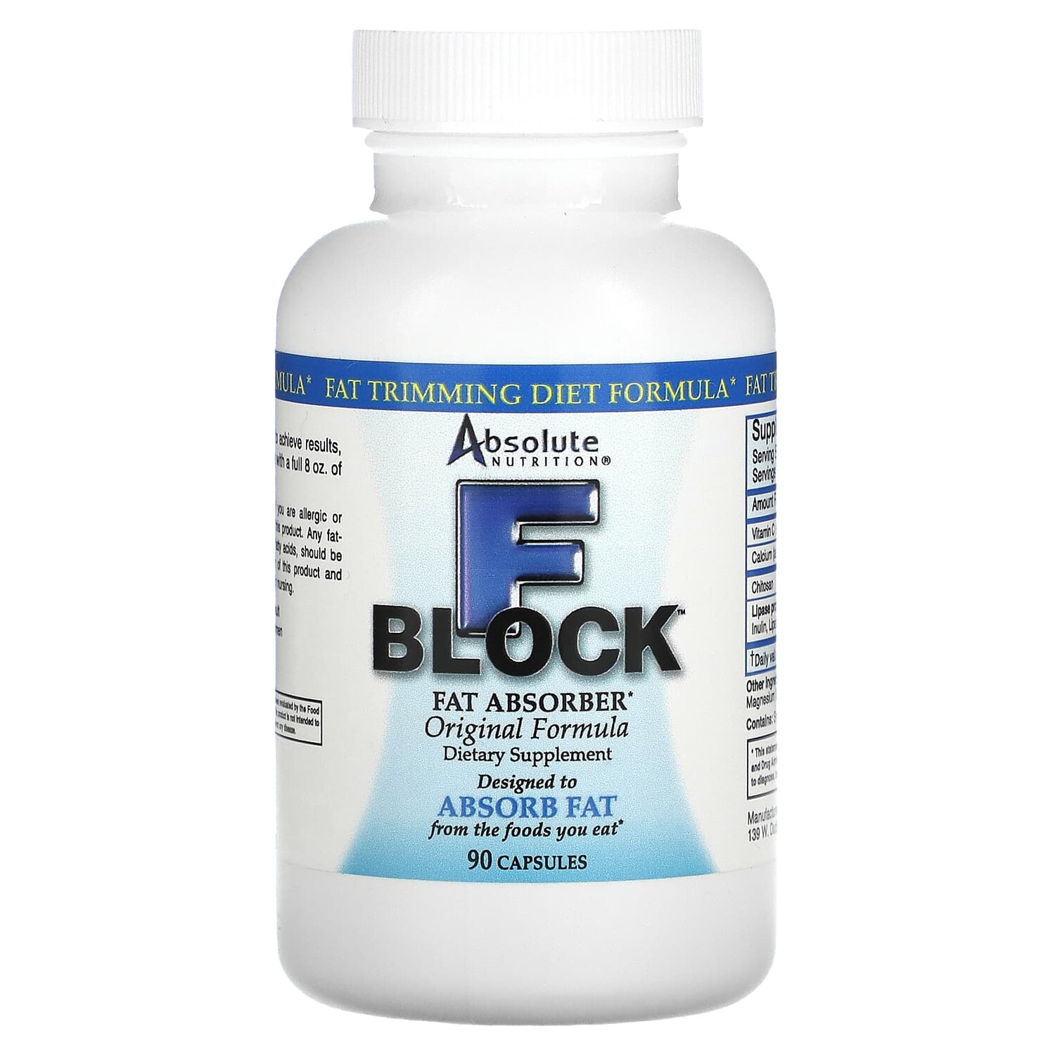 Absolute Nutrition Поглотитель жира FBlock 90 капсул
Absolute Nutrition Поглотитель жира FBlock 90 капсул