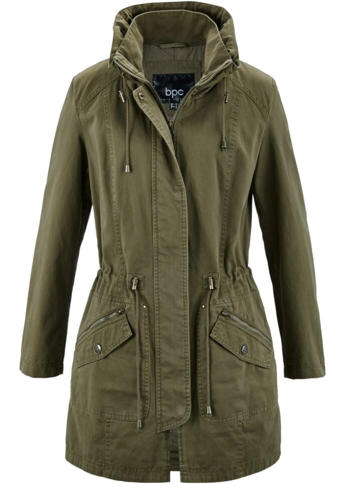 Хлопковая короткая куртка с воротником стойкой Bpc Bonprix Collection, зеленый
Хлопковая короткая куртка с воротником стойкой Bpc Bonprix Collection, зеленый