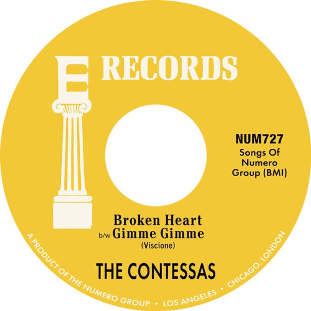 Виниловая пластинка LP Broken Heart / Gimme Gimme (7") - The Contessas
Виниловая пластинка LP Broken Heart / Gimme Gimme (7") - The Contessas