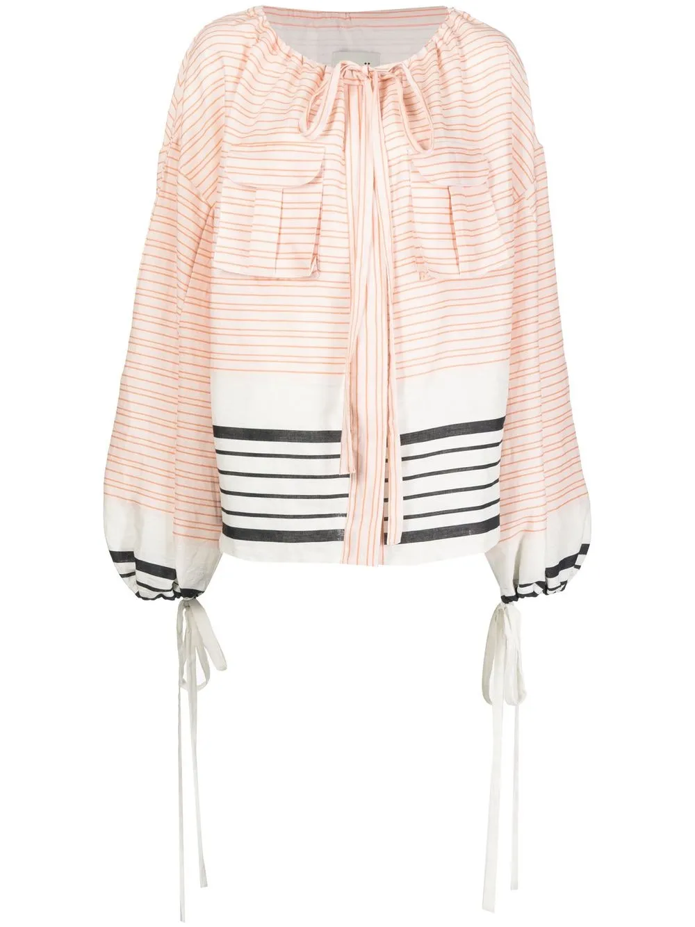 Расклешенная блузка Aida в полоску Bambah, нейтральный
Расклешенная блузка Aida в полоску Bambah, нейтральный