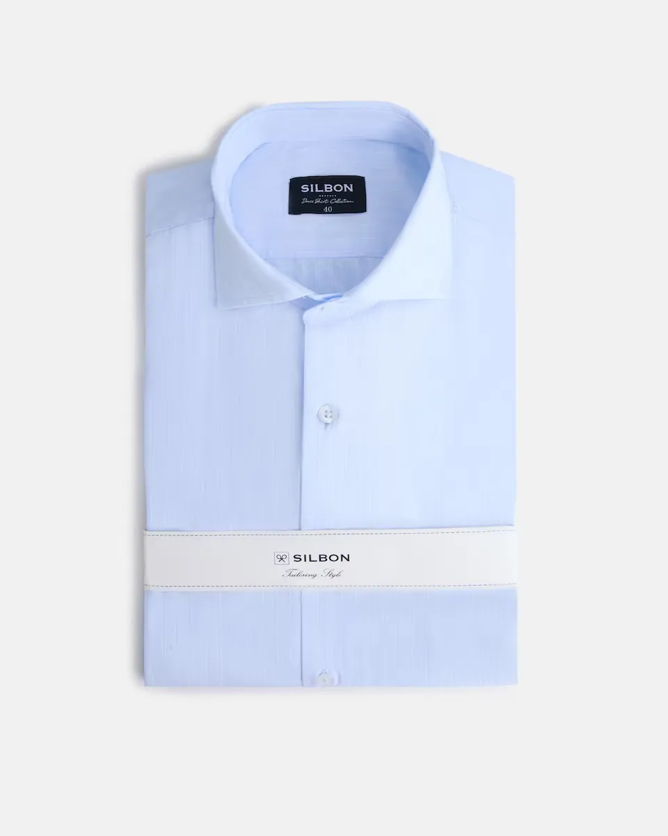 Мужская сорочка в синюю двойную полоску Silbon, синий
Мужская сорочка в синюю двойную полоску Silbon, синий