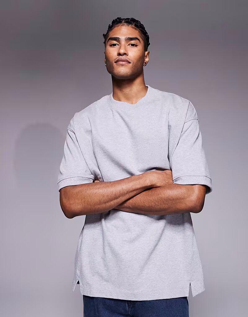 Футболка оверсайз суперплотная серо-мелованная Asos Design
Футболка оверсайз суперплотная серо-мелованная Asos Design