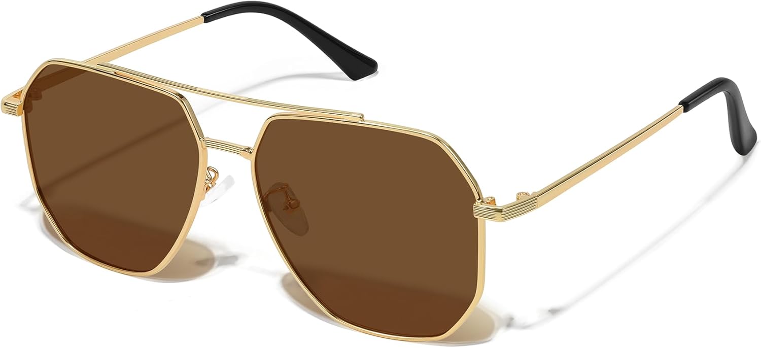 Солнцезащитные очки-авиаторы MEETSUN в стиле ретро, большие, для женщин и мужчин, поляризованные, винтажные, классические, квадратные, металлические, Gold Frame/Brown Lens
Солнцезащитные очки-авиаторы MEETSUN в стиле ретро, большие, для женщин и мужчин, поляризованные, винтажные, классические, квадратные, металлические, Gold Frame/Brown Lens