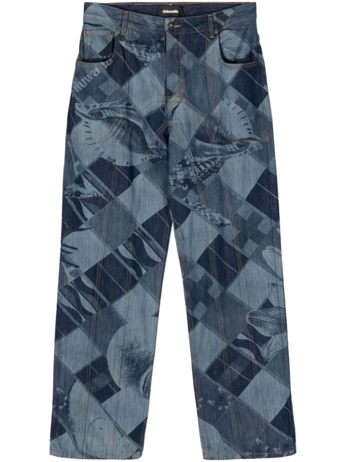 Прямые джинсы с заниженной талией Ahluwalia, синий
Прямые джинсы с заниженной талией Ahluwalia, синий