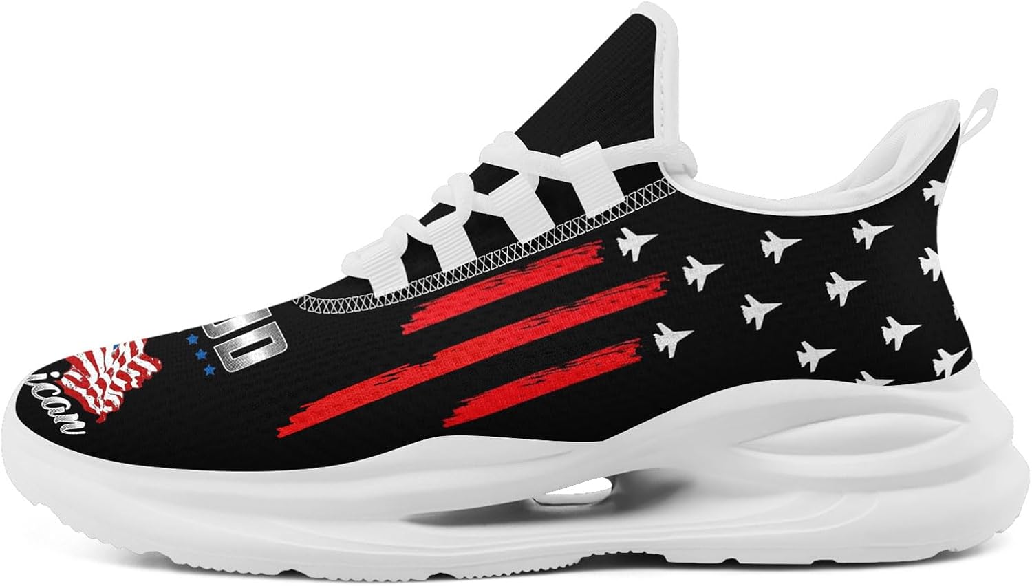 Кроссовки для мужчин и женщин, легкие спортивные с сеткой с американским флагом для тренировок, зала и тенниса Onegam, белый/черный/красный
Кроссовки для мужчин и женщин, легкие спортивные с сеткой с американским флагом для тренировок, зала и тенниса Onegam, белый/черный/красный