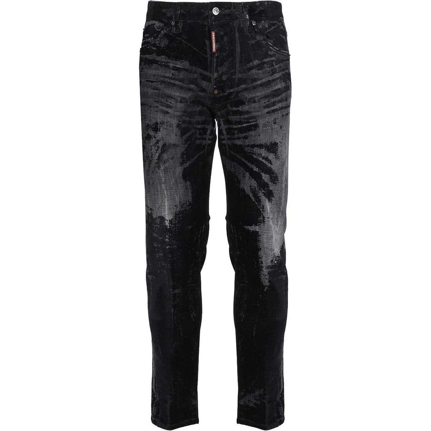 Средняя посадка, потертые скинни-джинсы DSQUARED 2, черный
Средняя посадка, потертые скинни-джинсы DSQUARED 2, черный