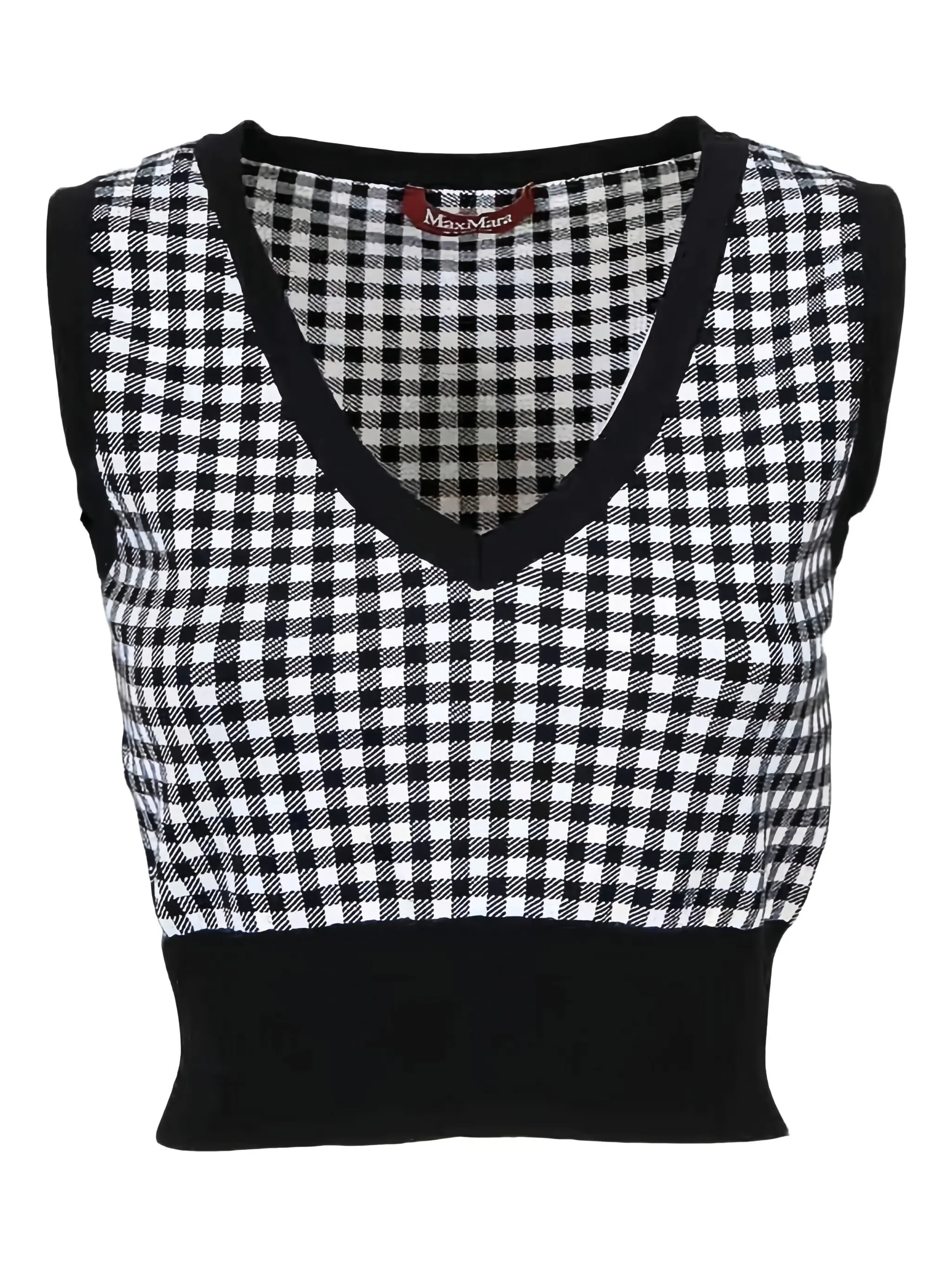 Жилет Veleno в клетку гингем Max Mara, белый
Жилет Veleno в клетку гингем Max Mara, белый
