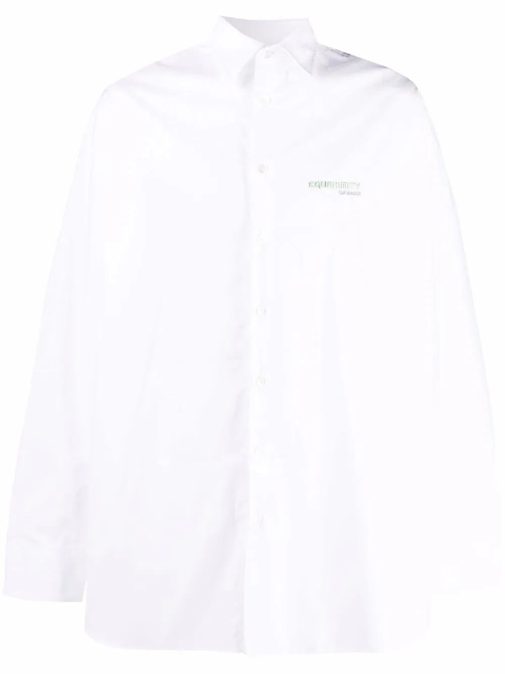 Рубашка с вышитым логотипом Raf Simons, белый
Рубашка с вышитым логотипом Raf Simons, белый
