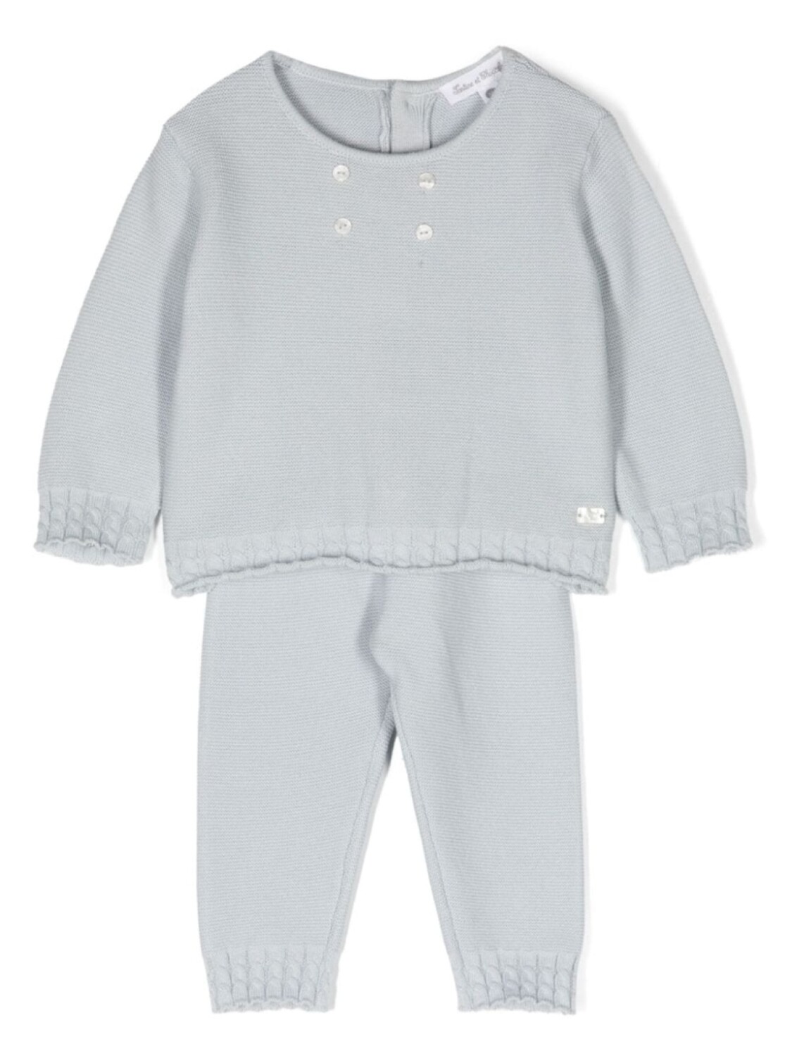 Tartine Et Chocolat брючный костюм с отделкой в рубчик, синий
Tartine Et Chocolat брючный костюм с отделкой в рубчик, синий