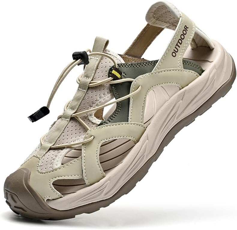 Мужские эластичные с вырезами с закрытым круглым носком нескользящие походные сандалии на повседневной платформе с поддержкой свода, удобные сандалии-слипоны для активного отдыха на улице, летнего пляжа Uzujbaa, Sand
Мужские эластичные с вырезами с закрытым круглым носком нескользящие походные сандалии на повседневной платформе с поддержкой свода, удобные сандалии-слипоны для активного отдыха на улице, летнего пляжа Uzujbaa, Sand