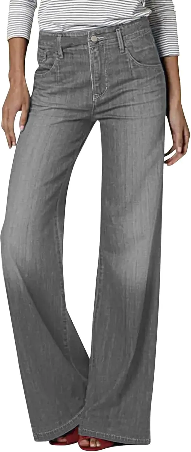 Женские джинсы с высокой талией и прямыми широкими штанинами BMSTAY
Женские джинсы с высокой талией и прямыми широкими штанинами BMSTAY