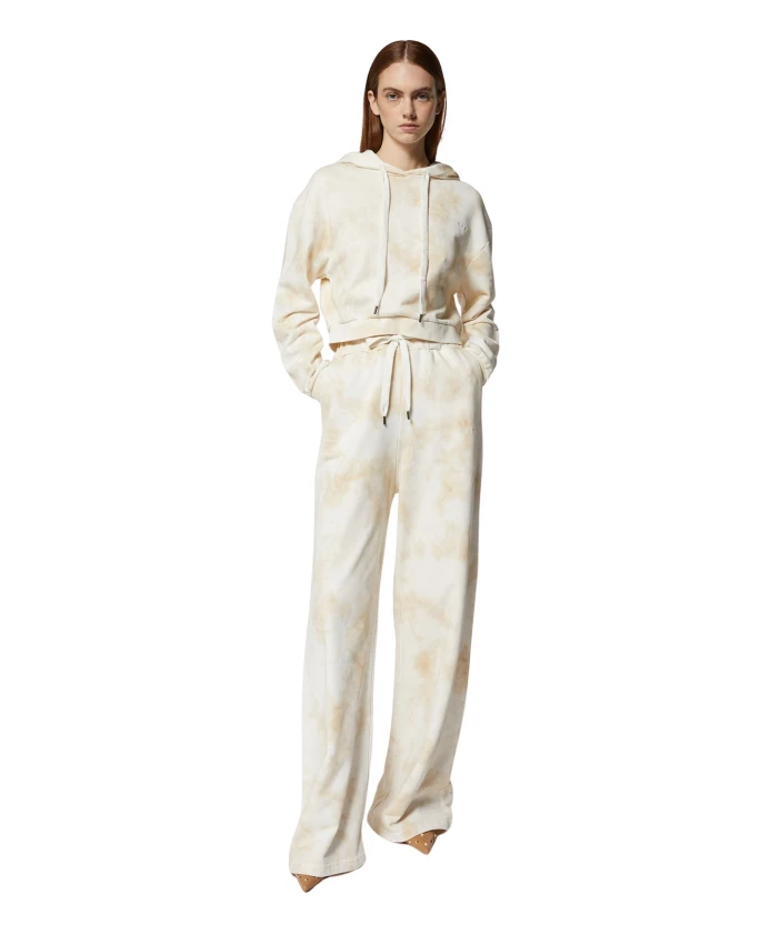 Широкие бежевые брюки с рисунком в стиле тай-дай и регулируемым поясом. Richmond, бежевый
Широкие бежевые брюки с рисунком в стиле тай-дай и регулируемым поясом. Richmond, бежевый