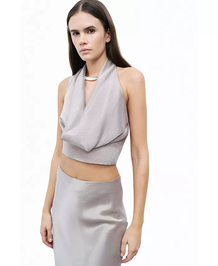 Женская блузка с открытой спиной и поясом NOCTURNE, коричневый/бежевый
Женская блузка с открытой спиной и поясом NOCTURNE, коричневый/бежевый