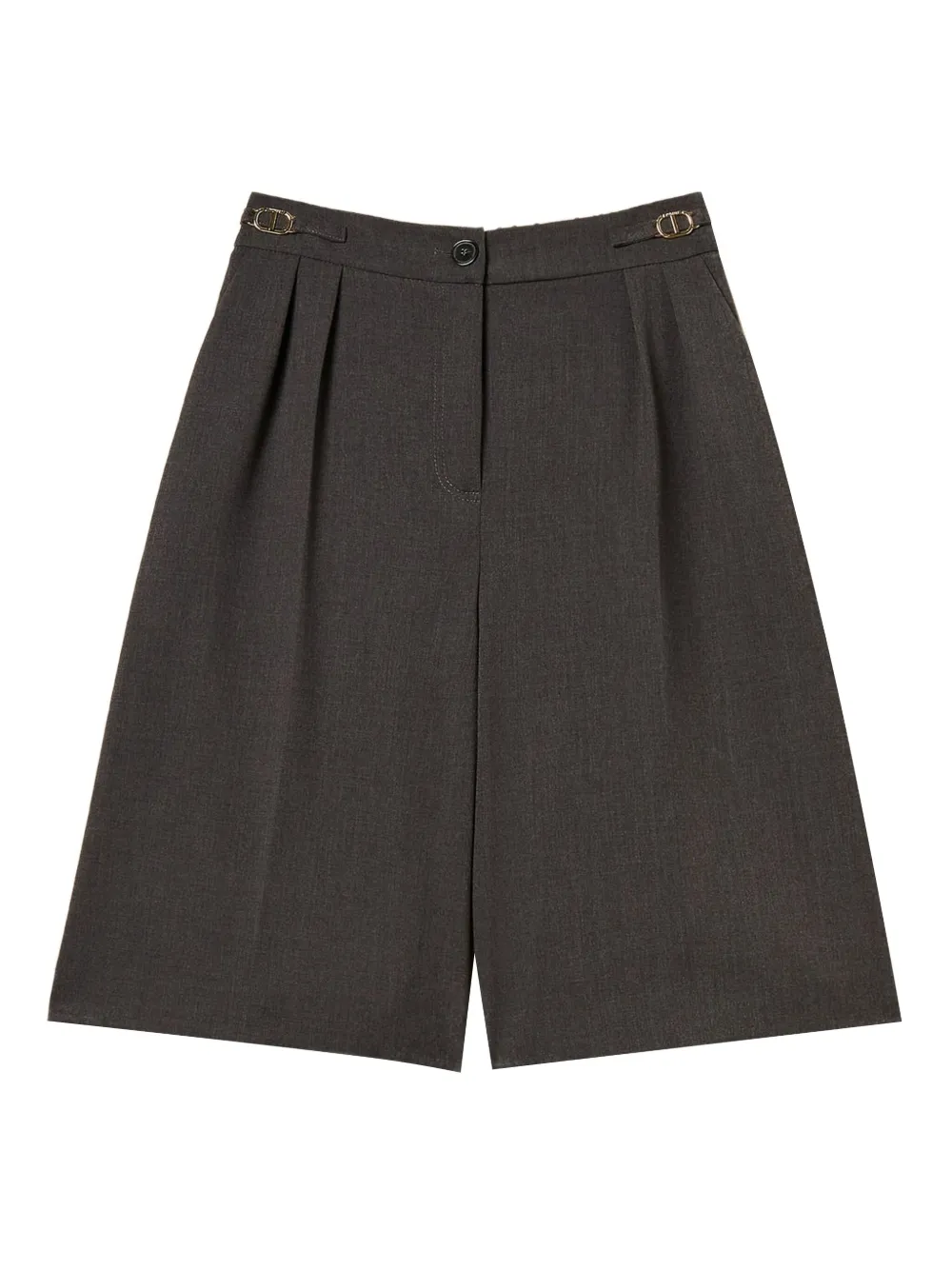 Шорты со складками и логотипом TWINSET, серый
Шорты со складками и логотипом TWINSET, серый