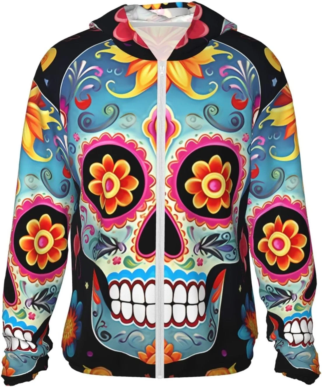 Мужская толстовка с капюшоном UPF 50+ Full Zip с принтом Sugar Skulls и карманом FHEBNDS
Мужская толстовка с капюшоном UPF 50+ Full Zip с принтом Sugar Skulls и карманом FHEBNDS