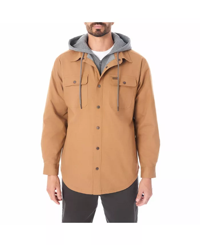Мужская стрейчевая куртка-рубашка на кнопках с капюшоном и подкладкой из шерпы Smith'S Workwear, коричневый
Мужская стрейчевая куртка-рубашка на кнопках с капюшоном и подкладкой из шерпы Smith'S Workwear, коричневый