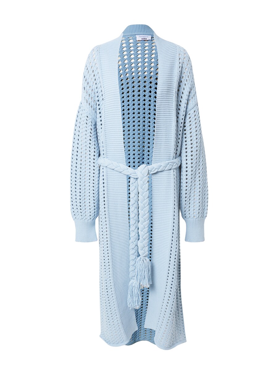 Вязаный кардиган florence by mills exclusive for ABOUT YOU Knit Cardigan Hillside View, небесно-синий 
Вязаный кардиган florence by mills exclusive for ABOUT YOU Knit Cardigan Hillside View, небесно-синий