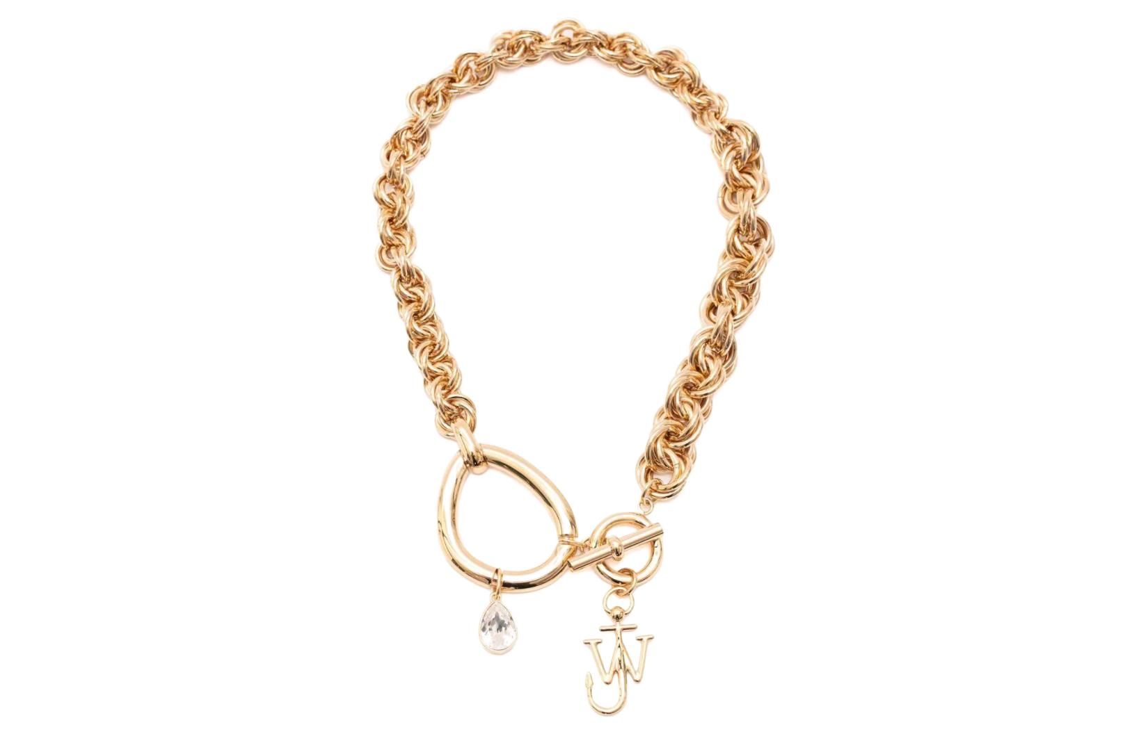 JW Anderson Золотое ожерелье для женщин
JW Anderson Золотое ожерелье для женщин