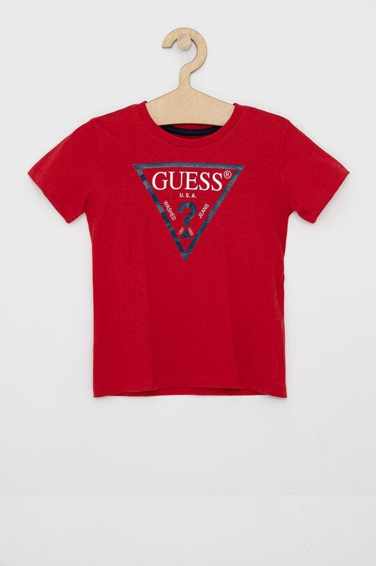 Детская футболка Guess, красный 
Детская футболка Guess, красный